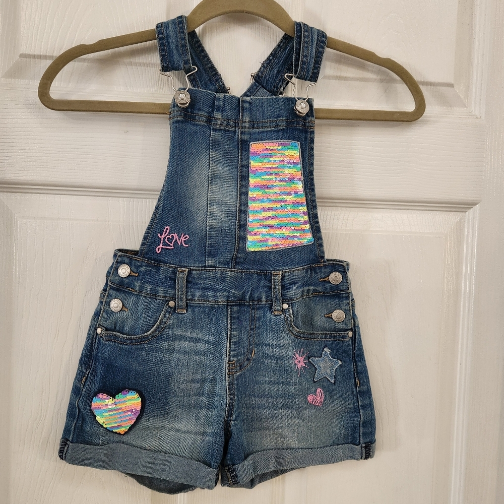Jordache Denim Overalls with Colorful Accents